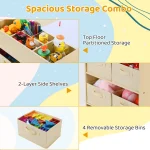 Kids Art Table 2 Chairs Craft Drawing Desk 6