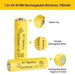 AA Ni-MH 8000mAh Rechargeable Batteries 10-60PCS 4