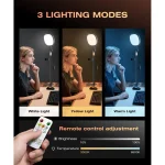 Desktop Ring Light Stand CRI 97+ Video Calls 3