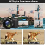64MP 4K WIFI Vlog Camera with 3-inch Flip Screen 2