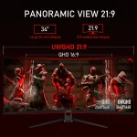 34-Inch 4K 1500R Curved Gaming Monitor 165Hz 3