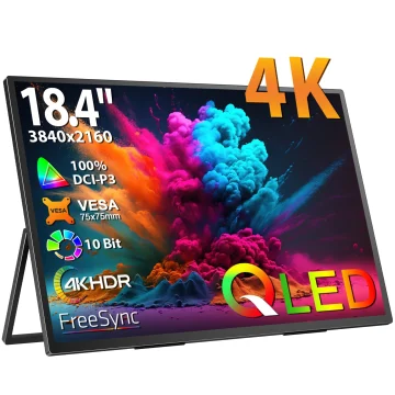 18.4-Inch 4K QLED Portable Monitor 100% sRGB 1