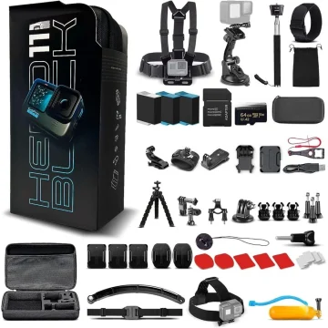 11 Black 5.3K Action Camera Kit 64GB 1