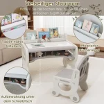 Kids Table Chair Set Plastic Activity Toddler 4