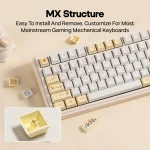 EPOMAKER Sunflower PBT Keycaps 133 Set 3