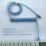 Coiled Spring USB-C to USB Keyboard Cable 4