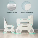 Kids Drawing Table Chair Set Art Activity Gray 5