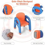 Kids Dinosaur Table and Chair Set Activity 2-Piece 5