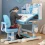 Kids Study Desk Chair Set 2-Piece Ergonomic