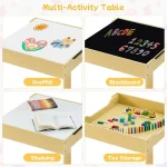 Kids 3-in-1 Activity Table Set with Storage 2