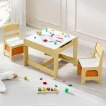 Kids 3-in-1 Activity Table Set with Storage 1