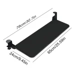 Pull Out Keyboard Tray Height Adjustable Drawer 6