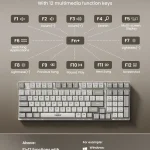 KM3 Wireless Keyboard and Mouse Combo 98-Key 4