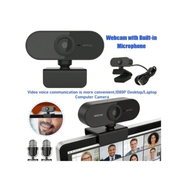 1080P HD USB Webcam with Microphone for PC 2