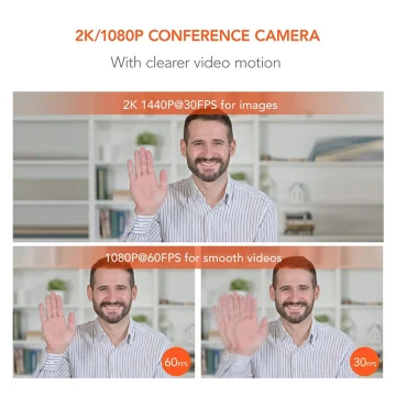 NUROUM V15-AFL 2K Autofocus Webcam Ring Light 2