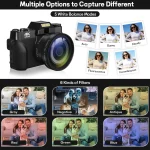 64MP 4K WIFI Vlog Camera with 3-inch Flip Screen 4