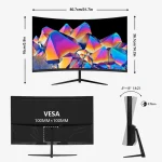 34-Inch 4K 1500R Curved Gaming Monitor 165Hz 6