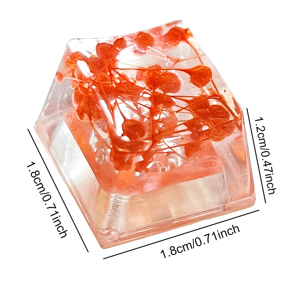 Resin Dried Flower Artisan Keycap for MX 4 Resin Dried Flower Artisan Keycap for MX 4