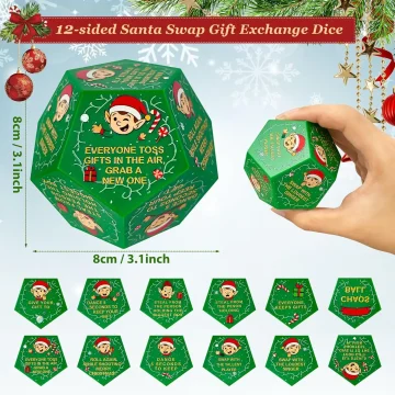 Santa Gift Exchange Dice Stocking Stuffer Game 2