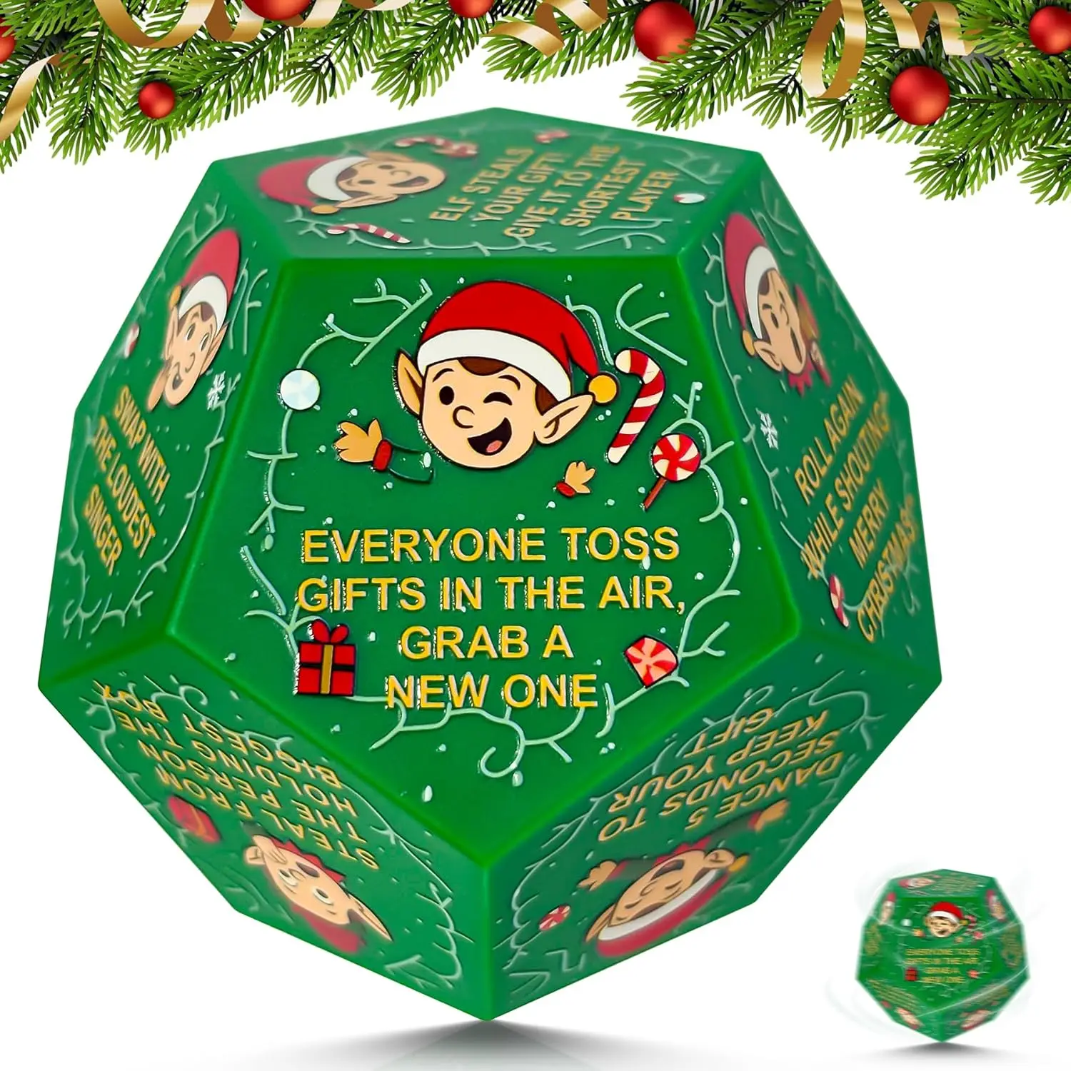 Santa Gift Exchange Dice Stocking Stuffer Game 1