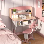 Kids Study Desk Chair Set Adjustable Drawer 4