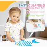 Toddler Table Chair Set Graffiti-Proof Adjustable 4