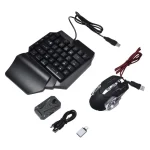 RGB Backlit Keyboard Mouse Combo for Consoles 1