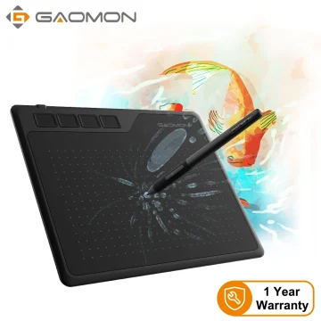 GAOMON S620 Drawing Tablet with Battery Free Pen 1