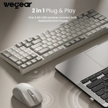 KM3 Wireless Keyboard and Mouse Combo 98-Key 1