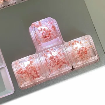 Resin Dried Flower Artisan Keycap for MX 1