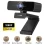 Deli 1080p HD Webcam with Microphone, Privacy Cover & Tripod, Plug and Play for Video Conferencing