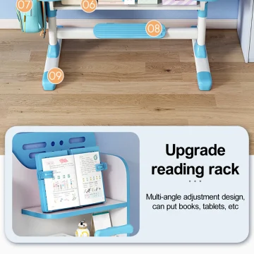 Kids Study Desk Chair Set 2 Piece Adjustable 2 | PricZone