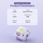EPOMAKER Wisteria 30pc 5 Pin Linear Switches 4