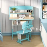 Kids Study Desk Chair Set Adjustable Drawer 6