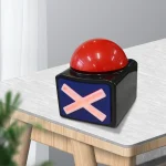 Red Trivia Buzzer Button with Light and Sound 5