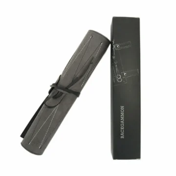 Portable Roll-Up Backgammon Set PU Leather 1