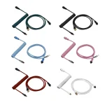 1.8m Aviator Coiled USB-C to USB Cable 1