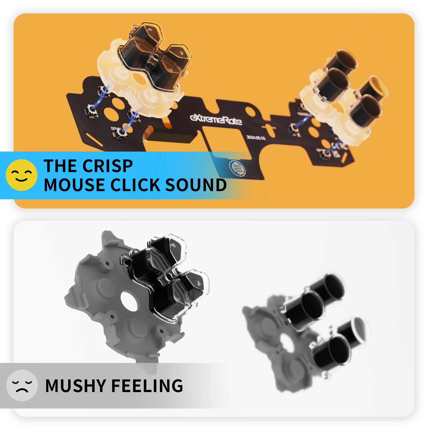 PS5 Controller Face Clicky Kit for BDM010 020 3 PS5 Controller Face Clicky Kit for BDM010 020 3