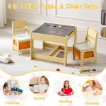 Kids 3-in-1 Activity Table Set with Storage 3