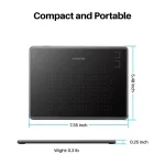 HUION H430P Drawing Tablet with Battery-Free Pen 4