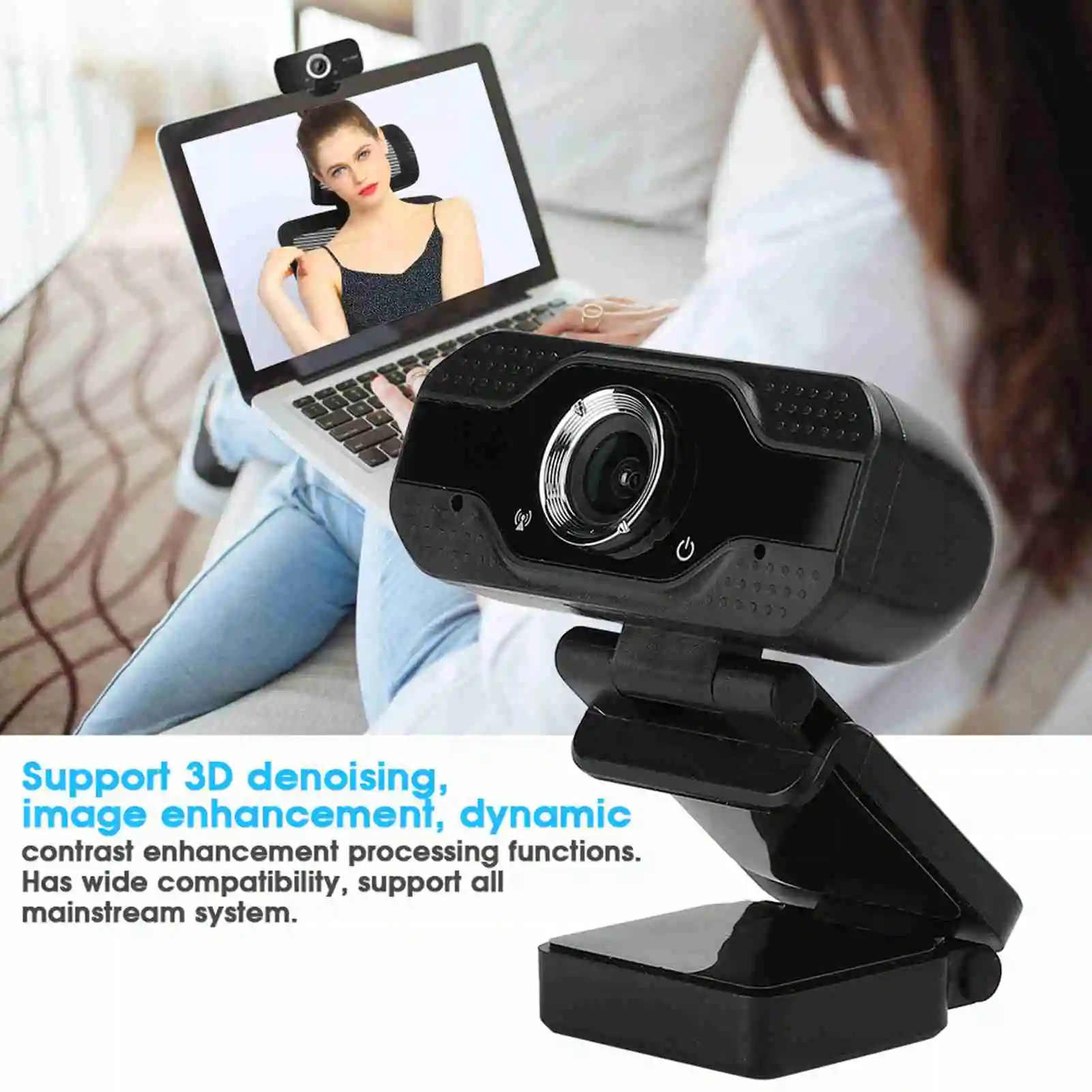 1080P USB Desktop Webcam With Built-In Mic 1 1080P USB Desktop Webcam With Built-In Mic 1