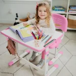 Adjustable Kids Study Desk and Chair Set for Art 4