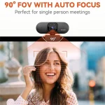 NUROUM V32AF 4K AI Noise Cancelling Webcam 4