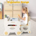 Kids Table Chair Set Plastic Activity Toddler 6