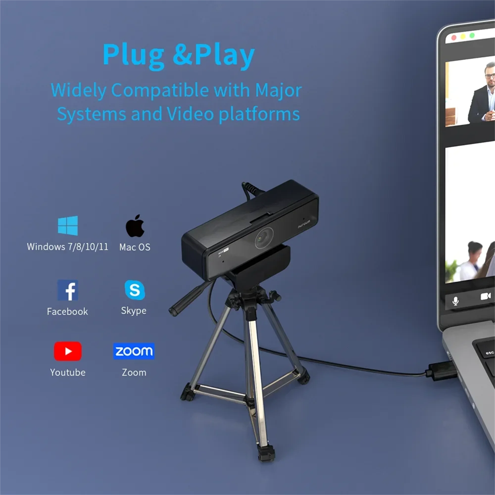 V11 2K Webcam 60FPS Mic Privacy Cover 5 V11 2K Webcam 60FPS Mic Privacy Cover 5