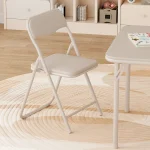 Folding Table 3 Chairs Set Portable Soft Cushion 5