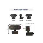 1080P HD USB Webcam with Microphone for PC 5