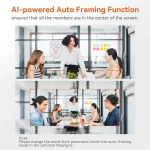 NUROUM V32AF 4K AI Noise Cancelling Webcam 5