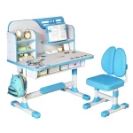 Kids Study Desk Chair Set 2-Piece Adjustable 4