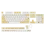EPOMAKER Sunflower PBT Keycaps 133 Set